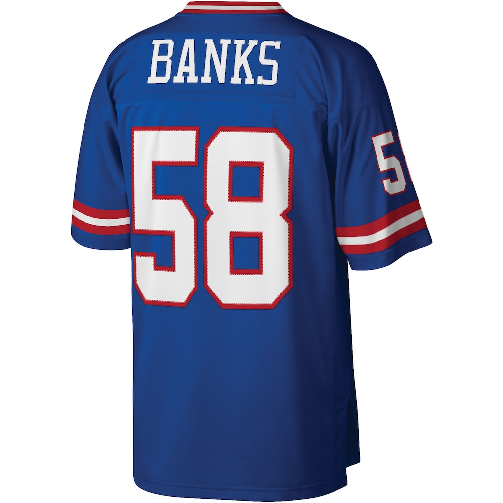 Davalo NY.Giants #58 Carl Banks Mitchell & Ness Royal Legacy Replica Jersey