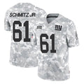 Davalo NY.Giants #61 John Michael Schmitz Jr. Player Arctic Camo Salute To Service Limited Game Stitched Jerseys