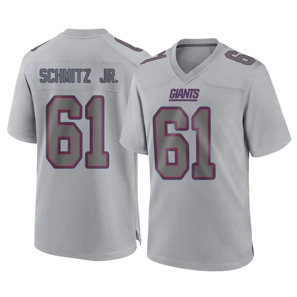 Davalo NY.Giants #61 John Michael Schmitz Jr. Player Gray Atmosphere Fashion Limited Game Stitched Jerseys