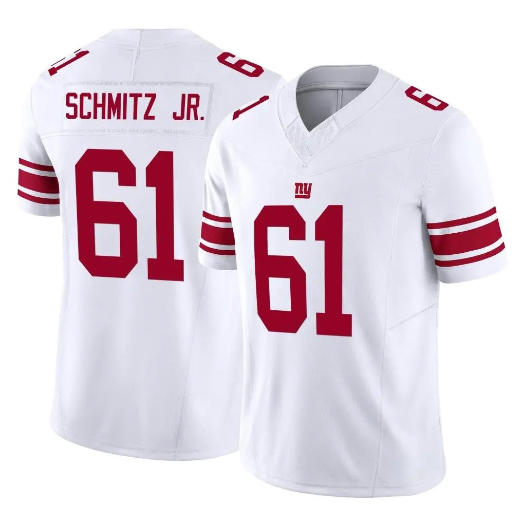 Davalo NY.Giants #61 John Michael Schmitz Jr. Player White Limited Vapor F.U.S.E. Home Game Stitched Jerseys