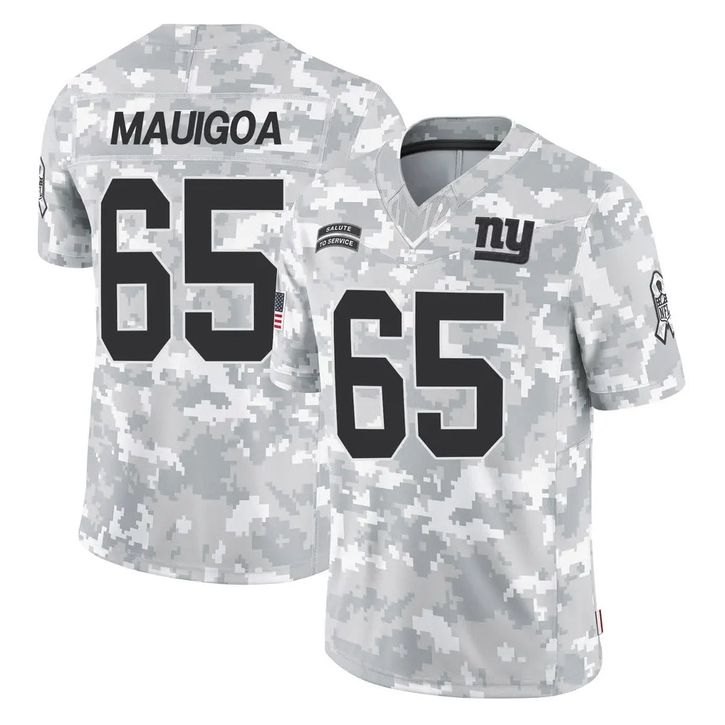 Davalo NY.Giants #65 Francis Mauigoa Player Arctic Camo Salute To Service Limited Game Stitched Jerseys