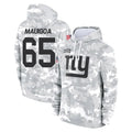 Davalo NY.Giants #65 Francis Mauigoa Player Arctic Camo Salute to Service Pullover Hoodies Limited Game Stitched Jerseys