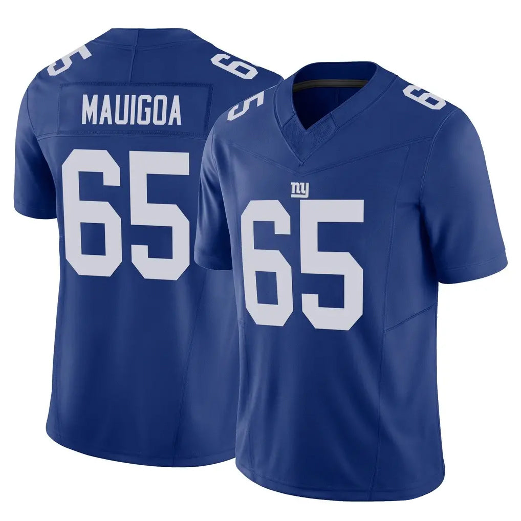 Davalo NY.Giants #65 Francis Mauigoa Player Royal Limited Vapor F.U.S.E. Home Game Stitched Jerseys
