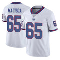 Davalo NY.Giants #65 Francis Mauigoa Player White Color Rush Home Game Stitched Jerseys