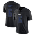 Davalo NY.Giants #6 Jaxson Dart Player Black Impact Limited Home Game Stitched Jerseys