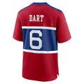 Davalo NY.Giants #6 Jaxson Dart Player Red Alternate Century Red Game Stitched Jerseys