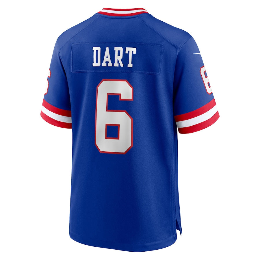 Davalo NY.Giants #6 Jaxson Dart Player Royal Alternate Classic Game Stitched Jerseys