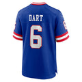 Davalo NY.Giants #6 Jaxson Dart Player Royal Alternate Classic Game Stitched Jerseys