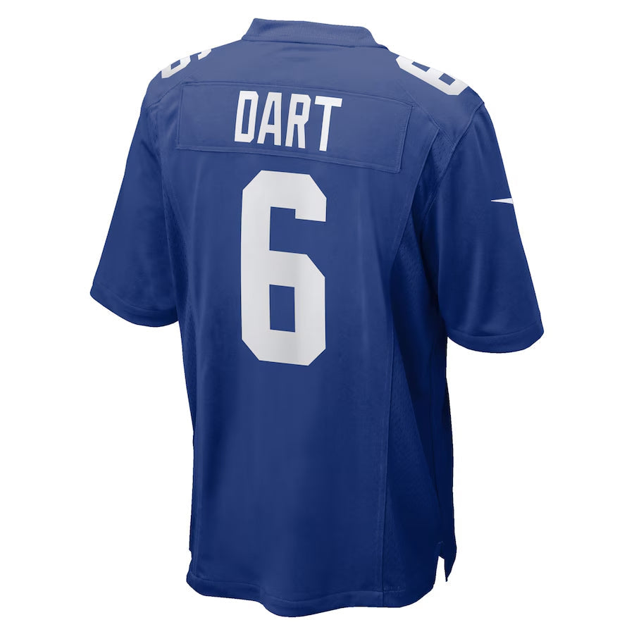 Davalo NY.Giants #6 Jaxson Dart Player Royal Home Game Stitched Jerseys