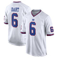 Davalo NY.Giants #6 Jaxson Dart Player White Game Home Stitched Jerseys