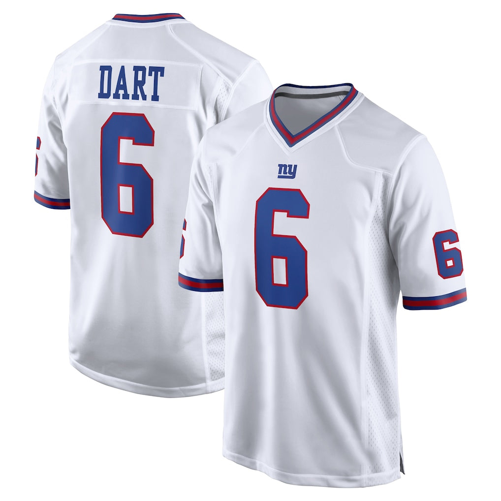 Davalo NY.Giants #6 Jaxson Dart Player White Game Home Stitched Jerseys