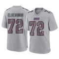 Davalo NY.Giants #72 Jermaine Eluemunor Player Gray Atmosphere Fashion Limited Game Stitched Jerseys