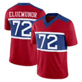 Davalo NY.Giants #72 Jermaine Eluemunor Player Red Century Vapor F.U.S.E. Home Game Stitched Jerseys