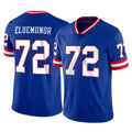 Davalo NY.Giants #72 Jermaine Eluemunor Player Royal Classic Vapor Home Game Stitched Jerseys