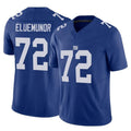 Davalo NY.Giants #72 Jermaine Eluemunor Player Royal Limited Vapor F.U.S.E. Home Game Stitched Jerseys