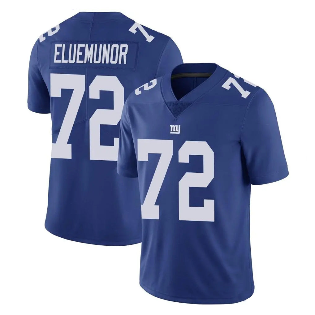 Davalo NY.Giants #72 Jermaine Eluemunor Player Royal Limited Vapor Untouchable Home Game Stitched Jerseys