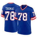 Davalo NY.Giants #78 Andrew Thomas Player Royal Classic Home Game Stitched Jerseys