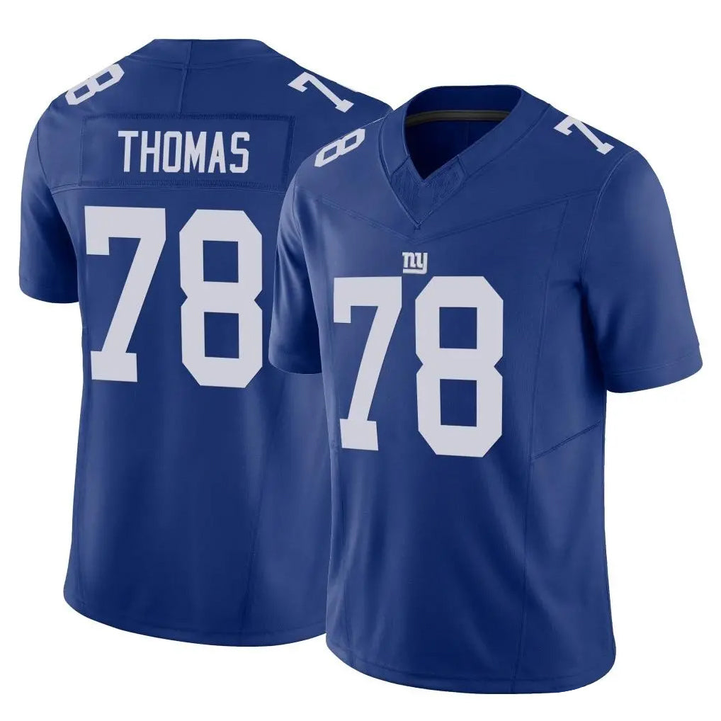 Davalo NY.Giants #78 Andrew Thomas Player Royal Limited Vapor F.U.S.E. Home Game Stitched Jerseys