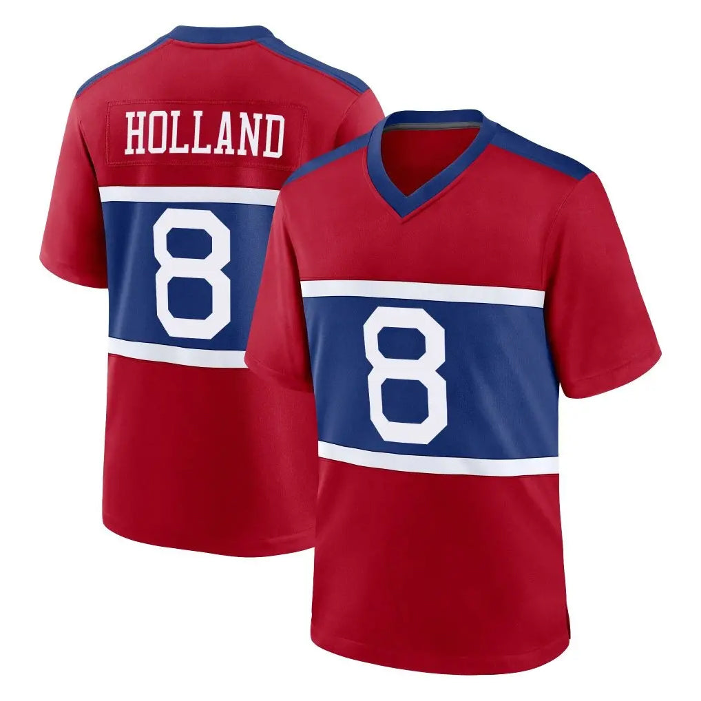 Davalo NY.Giants #8 Jevon Holland Player Red Century Home Game Stitched Jerseys