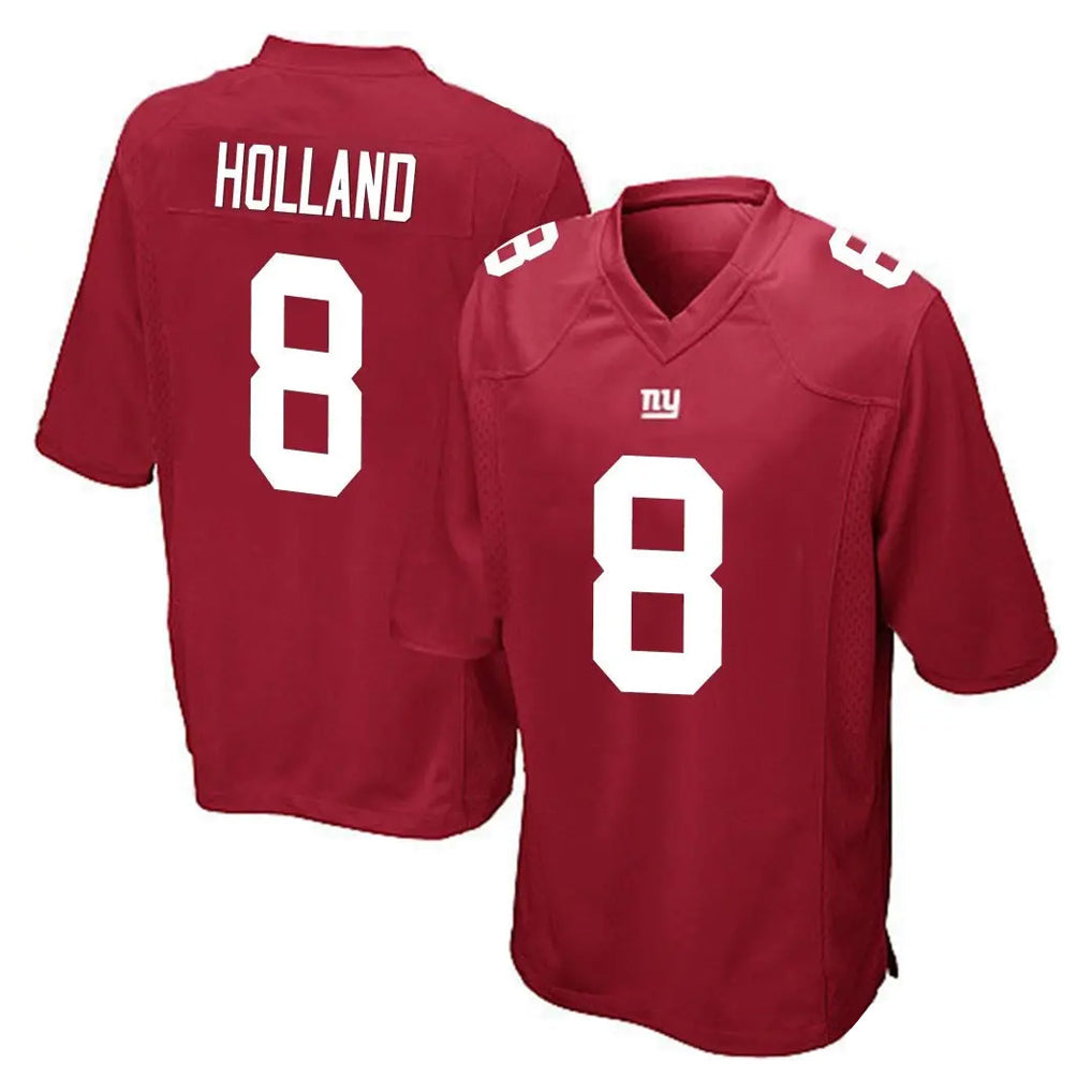 Davalo NY.Giants #8 Jevon Holland Player Red Home Game Stitched Jerseys