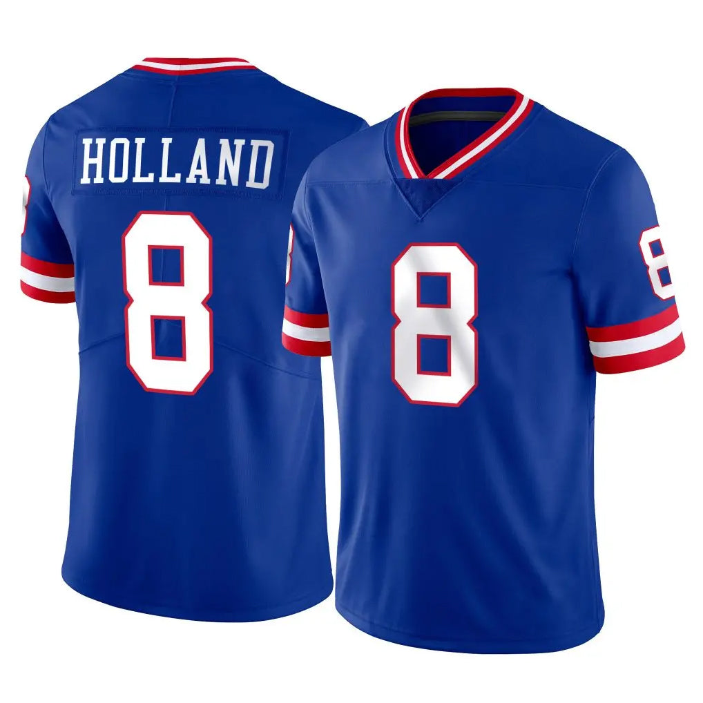 Davalo NY.Giants #8 Jevon Holland Player Royal Classic Vapor Home Game Stitched Jerseys