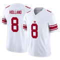 Davalo NY.Giants #8 Jevon Holland Player White Limited Vapor F.U.S.E. Home Game Stitched Jerseys
