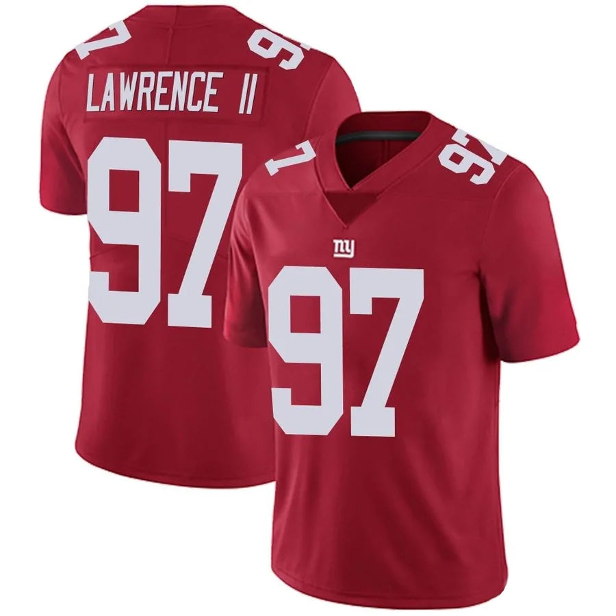 Davalo NY.Giants #97 Dexter Lawrence II Player Vapor Red Limited Stitched Jerseys