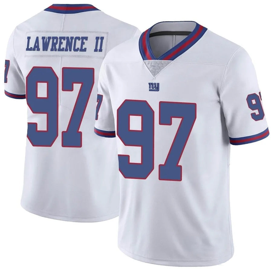 Davalo NY.Giants #97 Dexter Lawrence II Player Vapor White Limited Stitched Jerseys