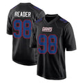 Davalo NY.Giants #98 DJ Reader Player Carbon Fashion Limited Home Game Stitched Jerseys