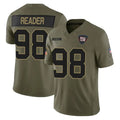 Davalo NY.Giants #98 DJ Reader Player Olive 2025 Salute To Service Limited Stitched Jerseys