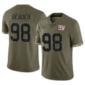 Davalo NY.Giants #98 DJ Reader Player Olive Salute To Service Limited Stitched Jerseys