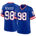 Davalo NY.Giants #98 DJ Reader Player Royal Classic Home Game Stitched Jerseys