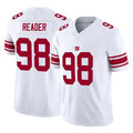 Davalo NY.Giants #98 DJ Reader Player White Limited Vapor F.U.S.E. Home Game Stitched Jerseys