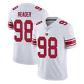Davalo NY.Giants #98 DJ Reader Player White Limited Vapor Untouchable Home Game Stitched Jerseys