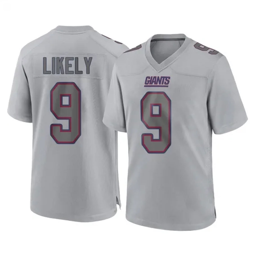 Davalo NY.Giants #9 Lsaiah Likely Player Gray Atmosphere Fashion Limited Game Stitched Jerseys