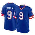 Davalo NY.Giants #9 Lsaiah Likely Player Royal Classic Home Game Stitched Jerseys
