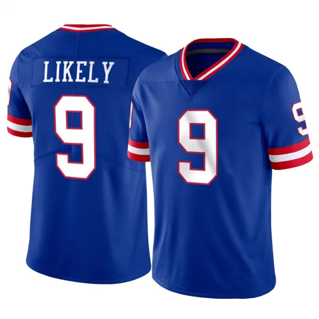 Davalo NY.Giants #9 Lsaiah Likely Player Royal Classic Vapor Home Game Stitched Jerseys