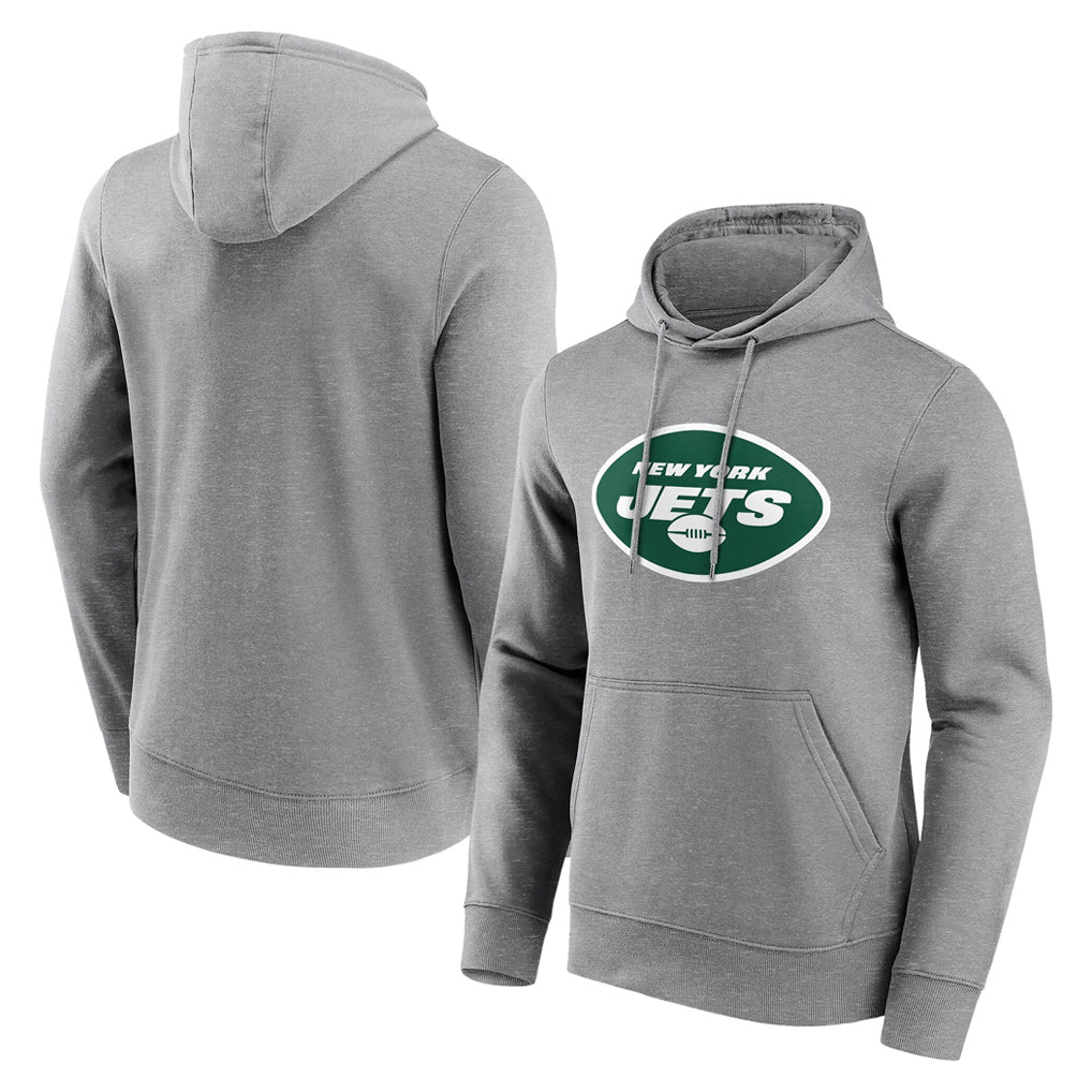 Davalo NY.Jets Gray LOGO Pullover Hoodies Limited Game Blank Player Stitched Jerseys