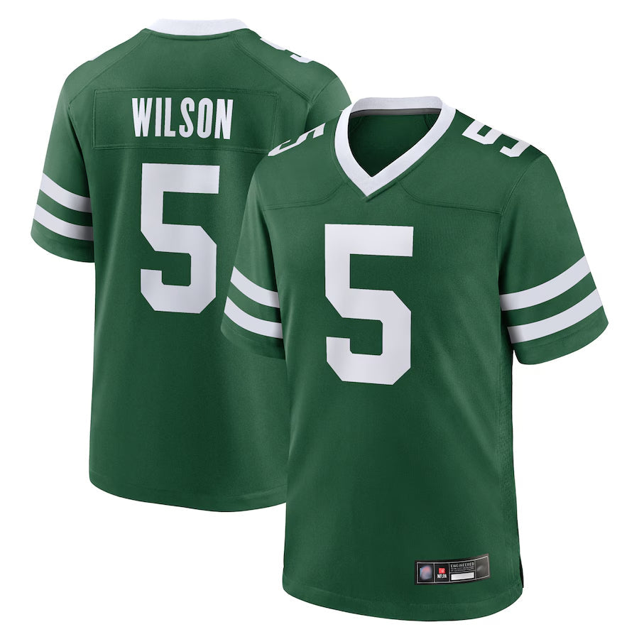 Davalo NY.Jets Home Game Jerseys - Gotham Green - #5 Garrett Wilson Player Stitched Jerseys