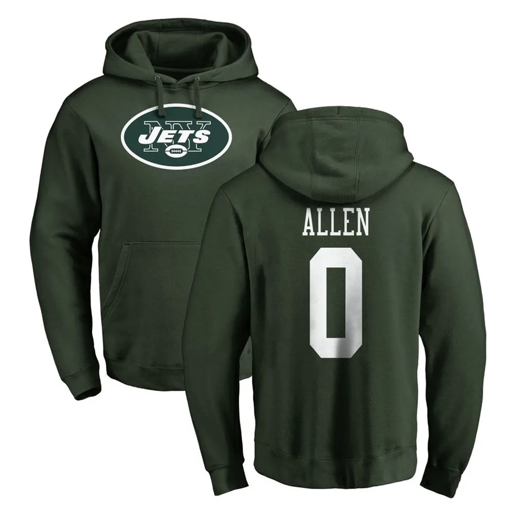Davalo NY.Jets #0 Braelon Allen Player Green LOGO Pullover Hoodies Limited Game Stitched Jerseys