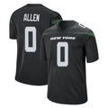 Davalo NY.Jets #0 Braelon Allen Player Stealth Black Home Game Stitched Jerseys