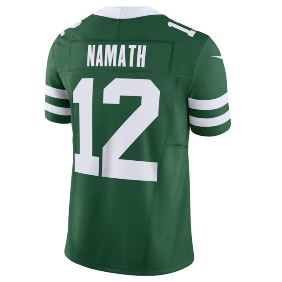 Davalo NY.Jets #12 Joe Namath Legacy Green Vapor F.U.S.E. Limited Jersey Stitched American Stitched Jerseys