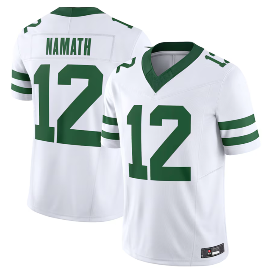 Davalo NY.Jets #12 Joe Namath Legacy White Vapor F.U.S.E. Limited Jersey Stitched American Stitched Jerseys