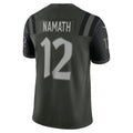 Davalo NY.Jets #12 Joe Namath Player Gotham Green Rivalries Collection Limited Stitched Jerseys