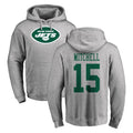 Davalo NY.Jets #15 Adonai Mitchell Player Gray LOGO Pullover Hoodies Limited Game Stitched Jerseys