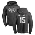 Davalo NY.Jets #15 Adonai Mitchell Player Gray Pullover Hoodies Limited Game Stitched Jerseys