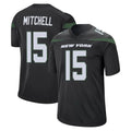 Davalo NY.Jets #15 Adonai Mitchell Player Stealth Black Home Game Stitched Jerseys