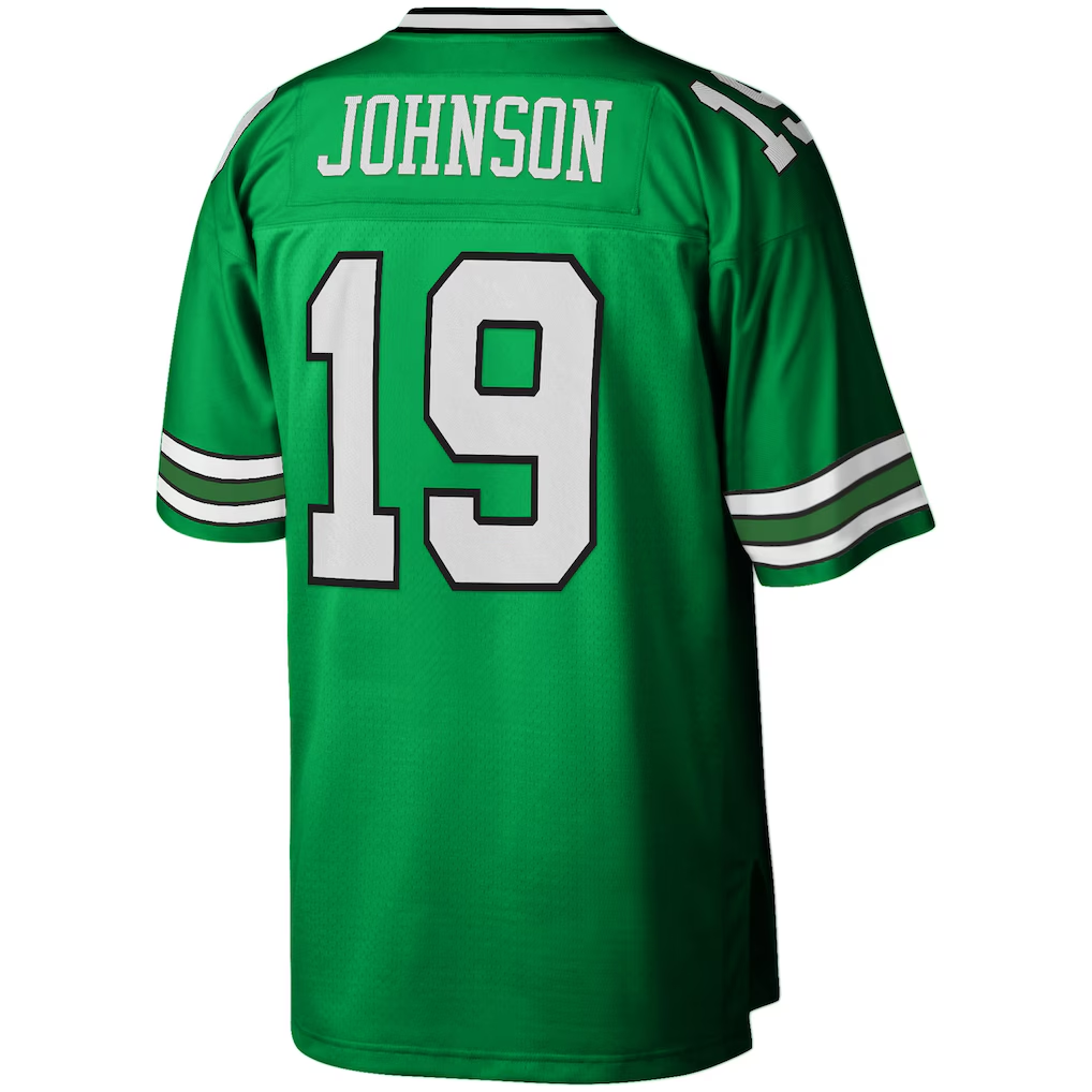 Davalo NY.Jets #19 Keyshawn Johnson Mitchell & Ness Kelly Green Legacy Replica Jersey Stitched Puhic