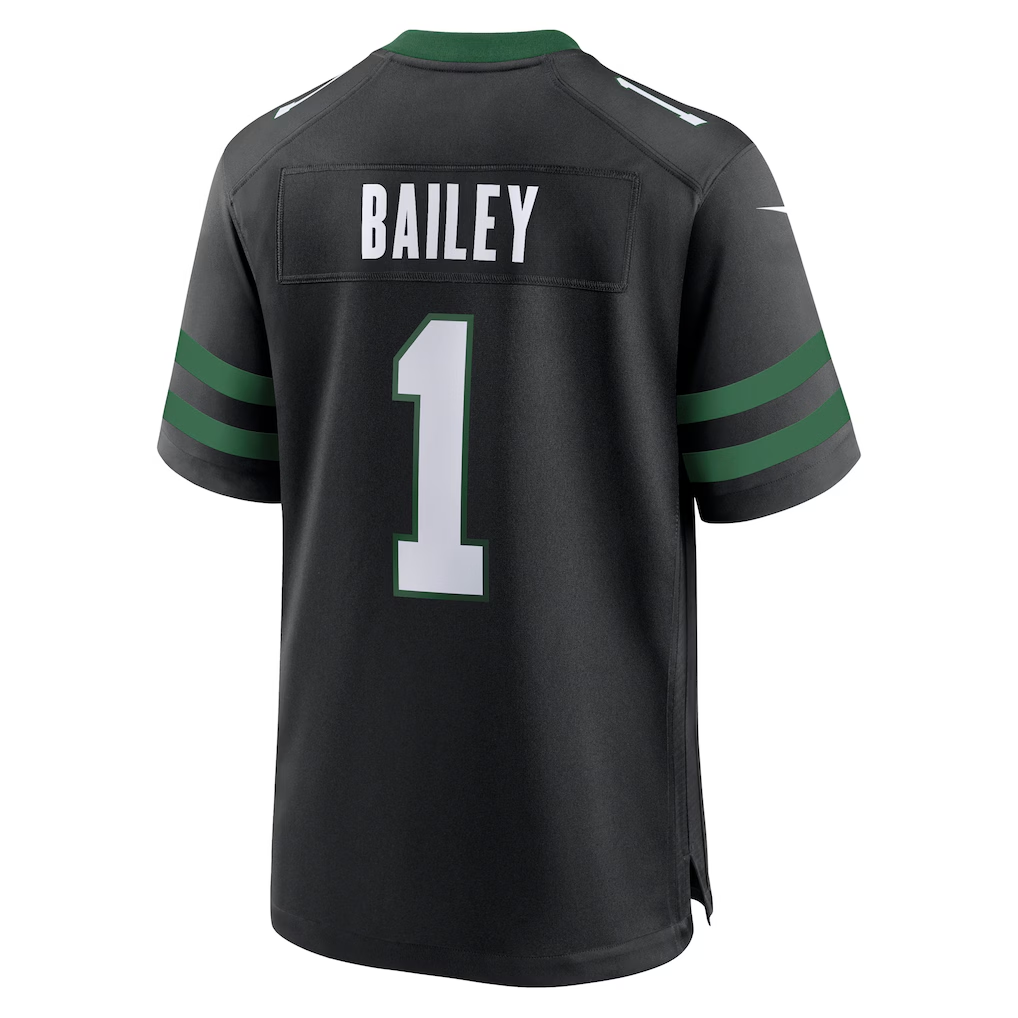 Davalo NY.Jets #1 David Bailey Legacy Black Alternate Game Player Stitched Jerseys