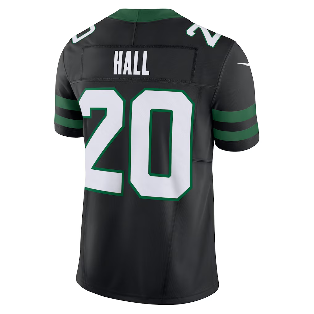 Davalo NY.Jets #20 Breece Hall Legacy Black Alternate Vapor F.U.S.E. Limited Stitched Jerseys